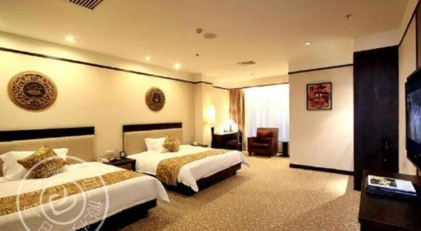 Bed in Riyuegu Hotsprings Resort