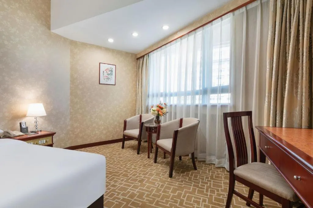 Bed in Century Plaza Hotel