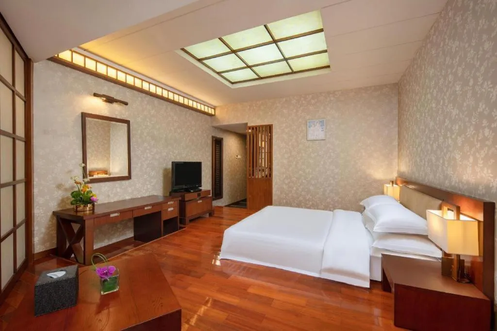 Bed in Century Plaza Hotel