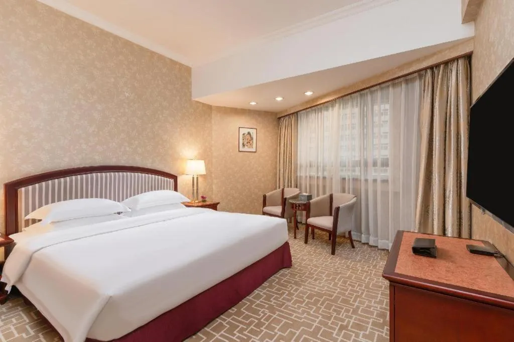 Bed in Century Plaza Hotel