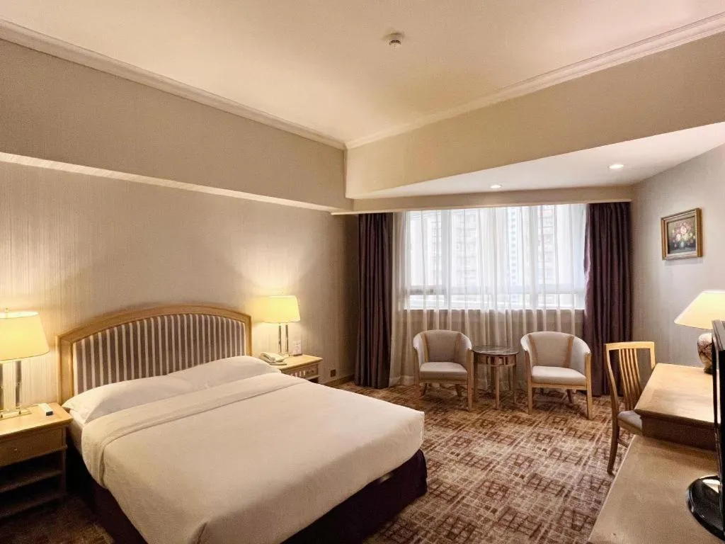 Bed in Century Plaza Hotel