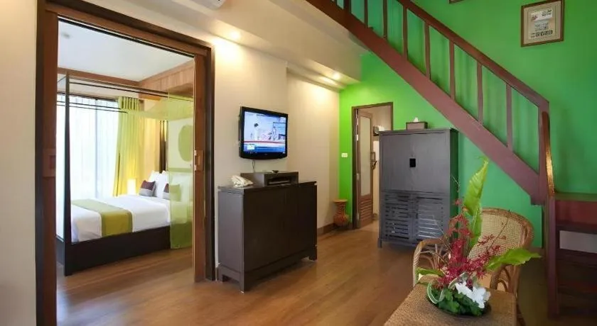 Bed in Baan Talay Dao Resort