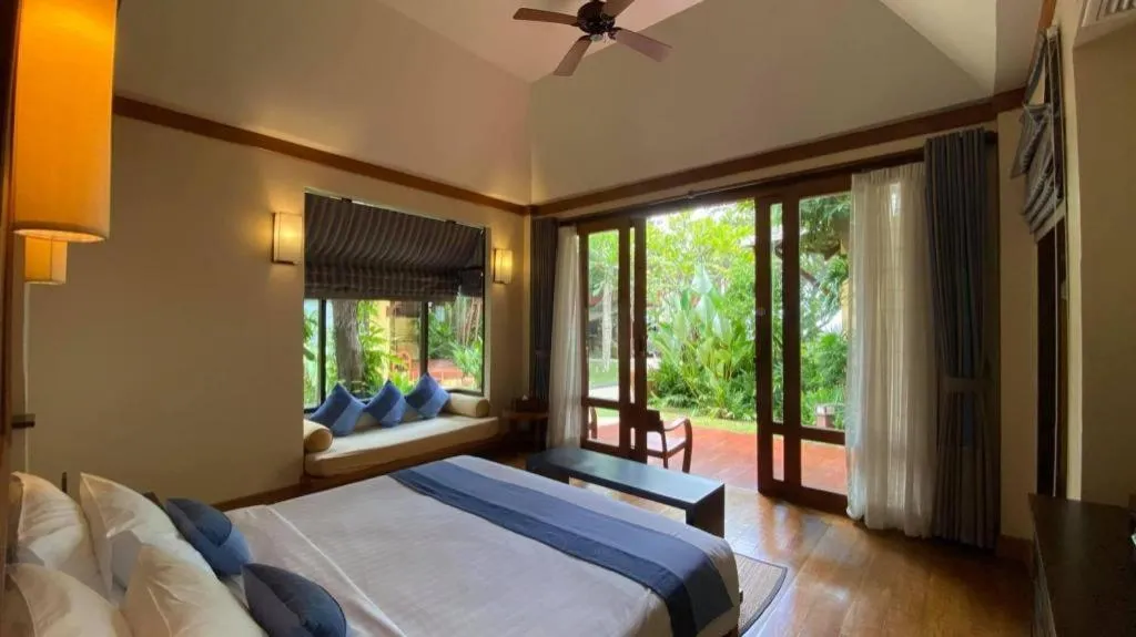 Bed in Baan Talay Dao Resort