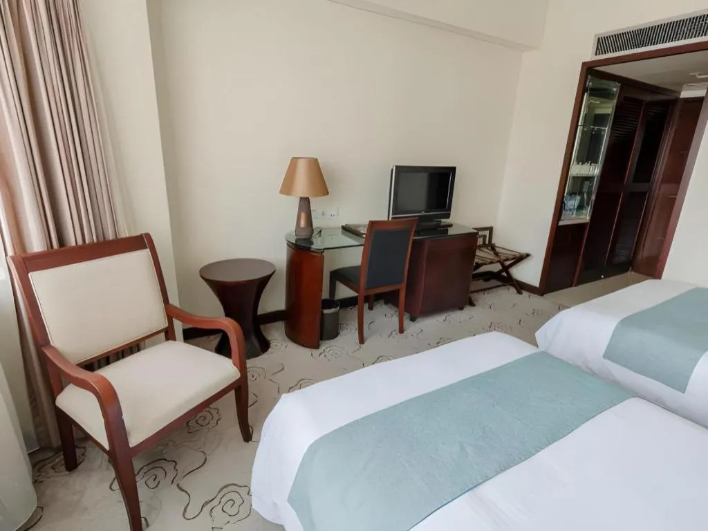 Bed in NanYing Hotel Shanghai