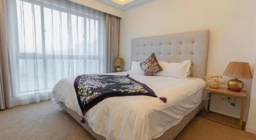 Bed in NanYing Hotel Shanghai