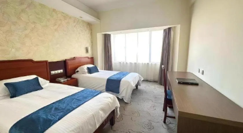 Bed in NanYing Hotel Shanghai