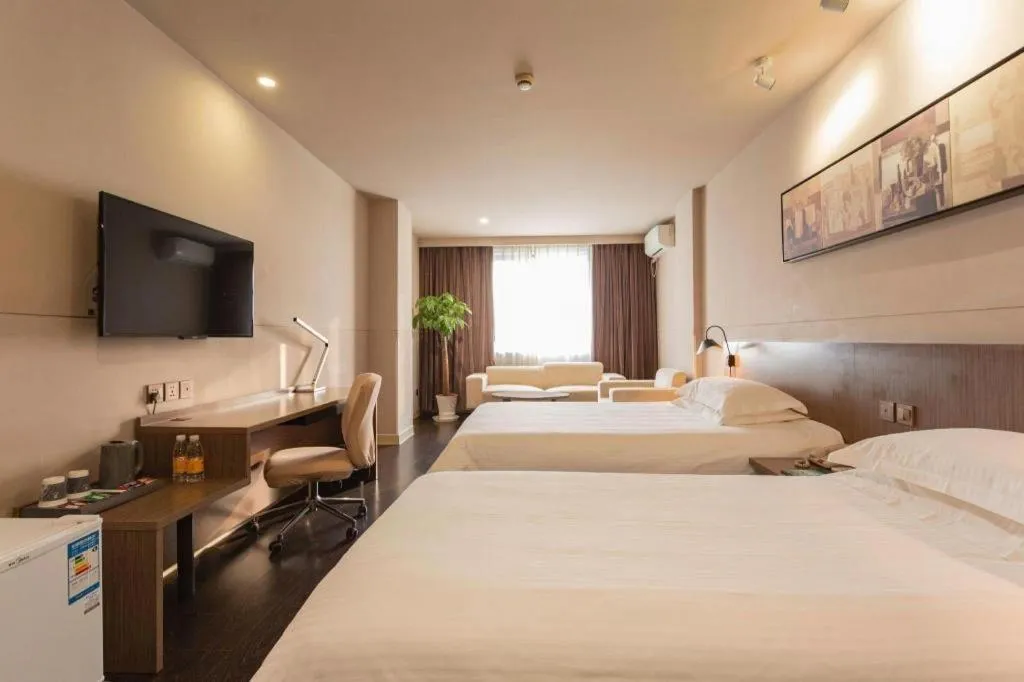 Bed in Jinjiang Inn Select Wuhan Xinhua Road Xiehe Hospital
