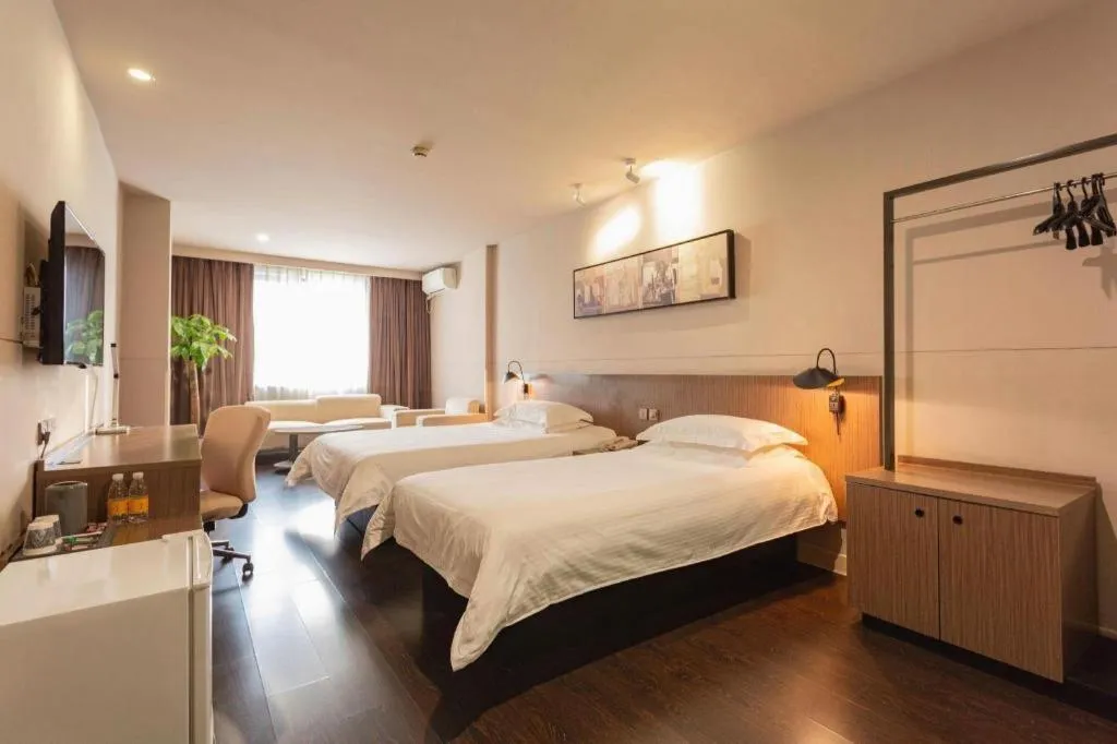 Bed in Jinjiang Inn Select Wuhan Xinhua Road Xiehe Hospital