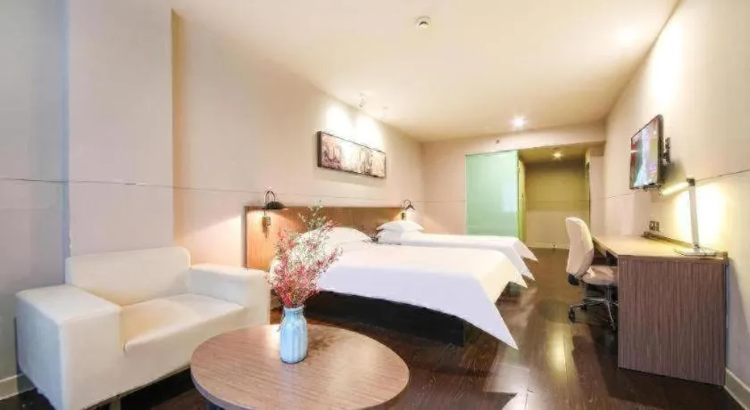 Bed in Jinjiang Inn Select Wuhan Xinhua Road Xiehe Hospital