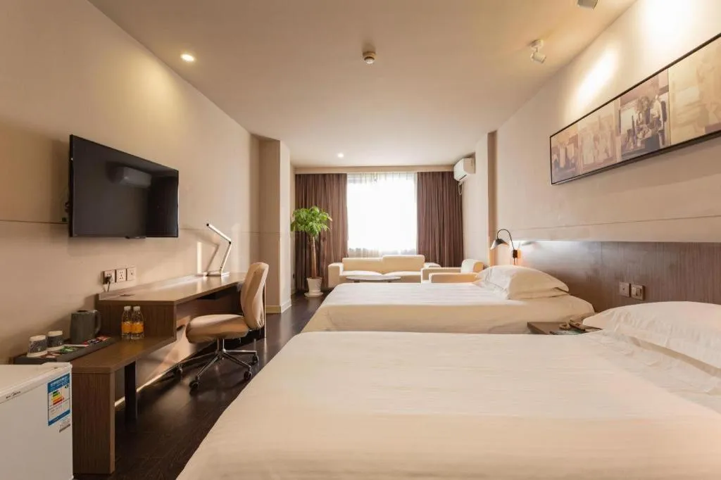 Bed in Jinjiang Inn Select Wuhan Xinhua Road Xiehe Hospital