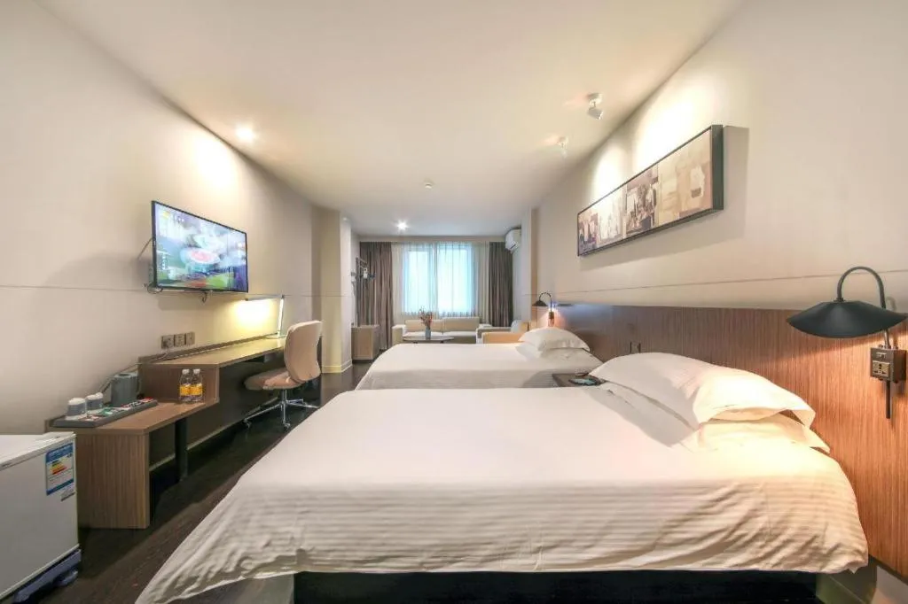 Bed in Jinjiang Inn Select Wuhan Xinhua Road Xiehe Hospital