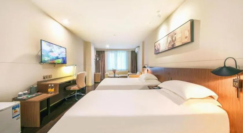 Bed in Jinjiang Inn Select Wuhan Xinhua Road Xiehe Hospital