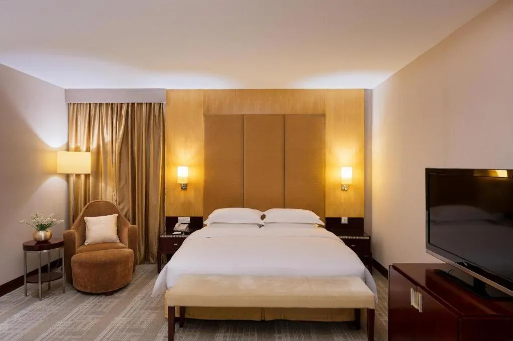 Bed in Golden Diamond Hotel Zhongshan