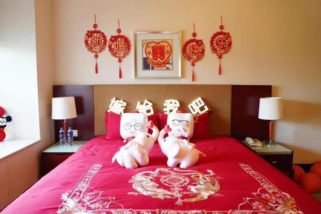 Bed in Golden Diamond Hotel Zhongshan