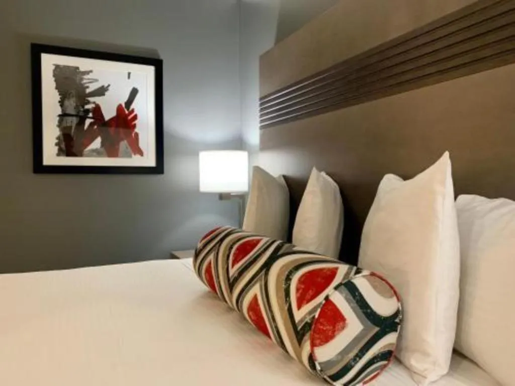 Bed in Pacific Motor Inn