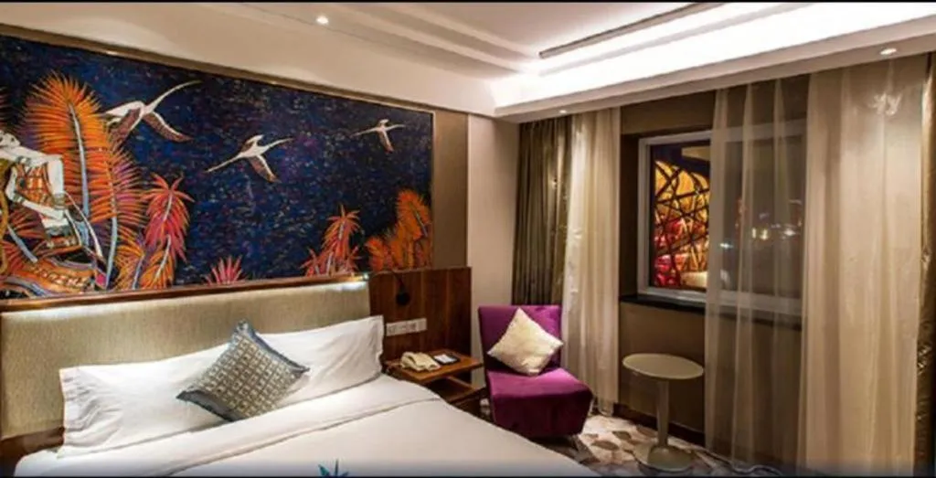 Bed in Grand Skylight Catic Hotel