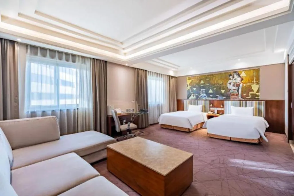 Bed in Grand Skylight Catic Hotel