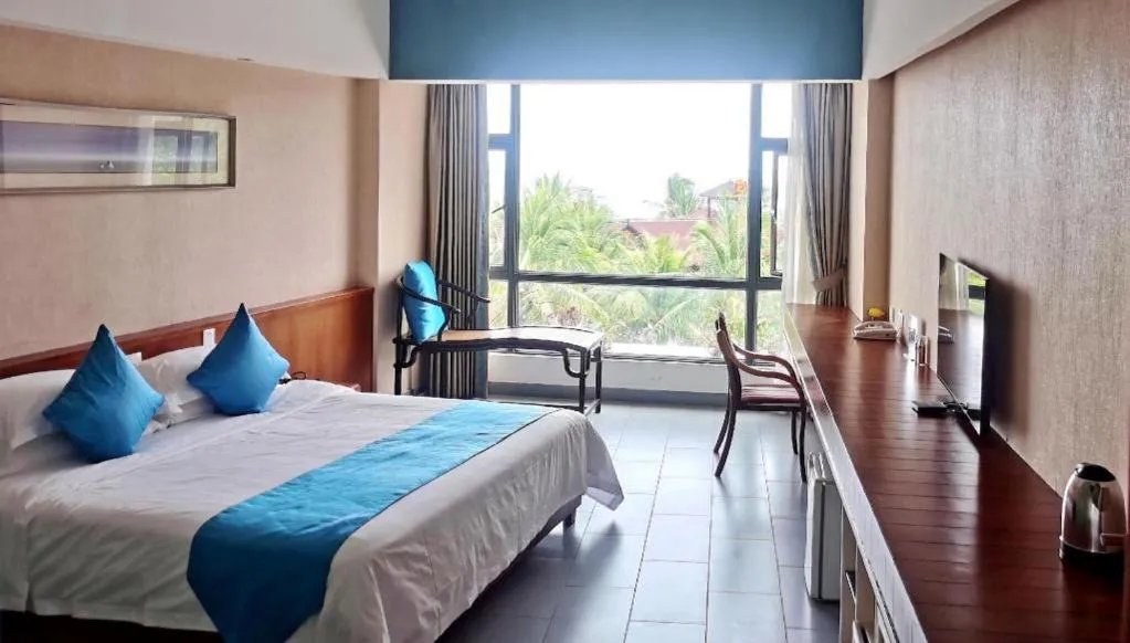 Bed in Sanya Luyi Sea View Hotel