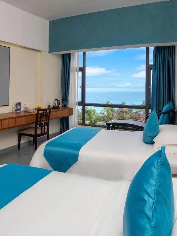 Bed in Sanya Luyi Sea View Hotel