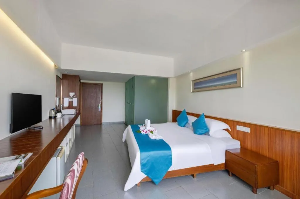 Bed in Sanya Luyi Sea View Hotel