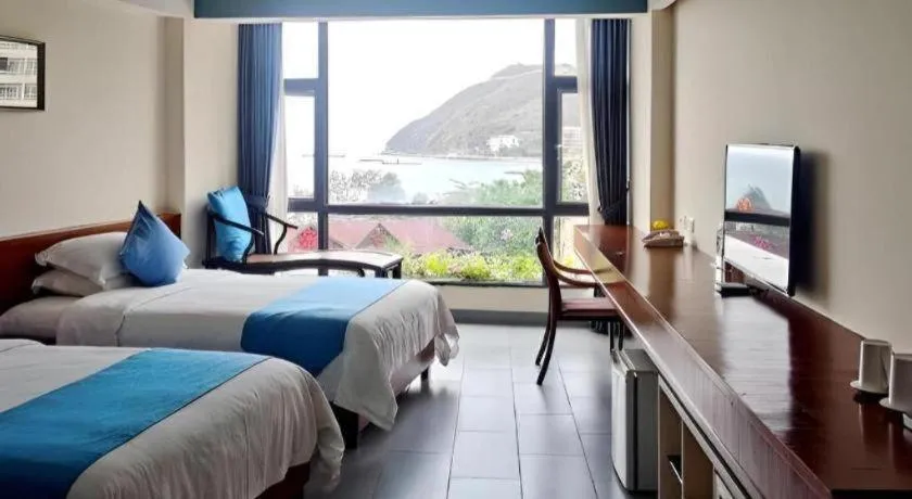 Bed in Sanya Luyi Sea View Hotel