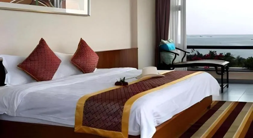 Bed in Sanya Luyi Sea View Hotel