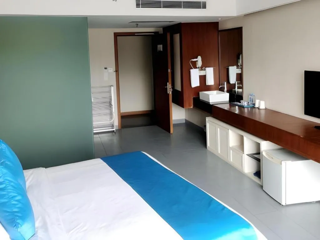 Bed in Sanya Luyi Sea View Hotel