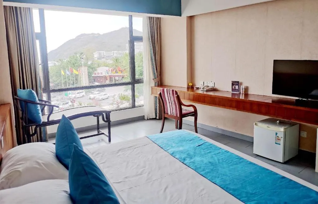 Bed in Sanya Luyi Sea View Hotel