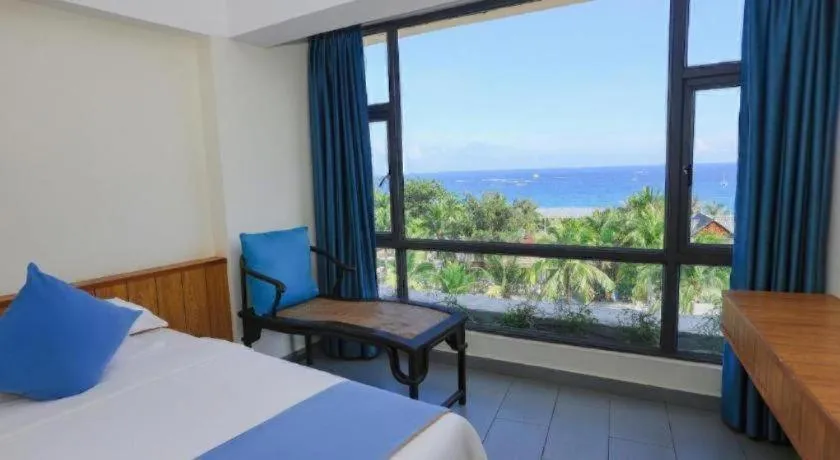 Bed in Sanya Luyi Sea View Hotel