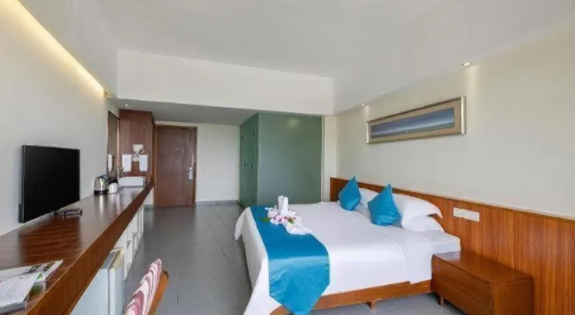 Bed in Sanya Luyi Sea View Hotel