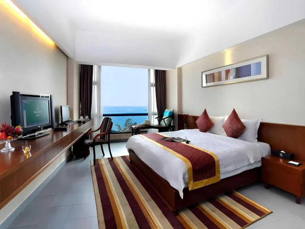 Bed in Sanya Luyi Sea View Hotel