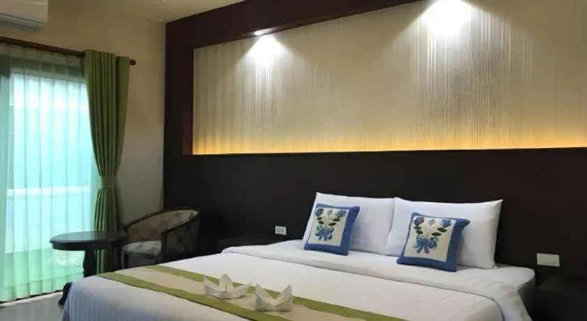 Bed in Saysamphanh Hotel