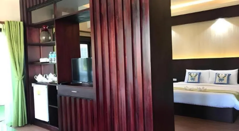 Bed in Saysamphanh Hotel