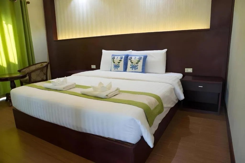 Bed in Saysamphanh Hotel