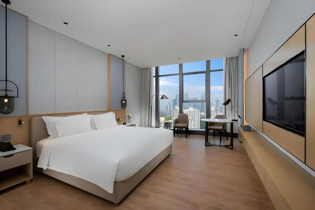 Bed in Hongfeng Hotel Nanshan Branch