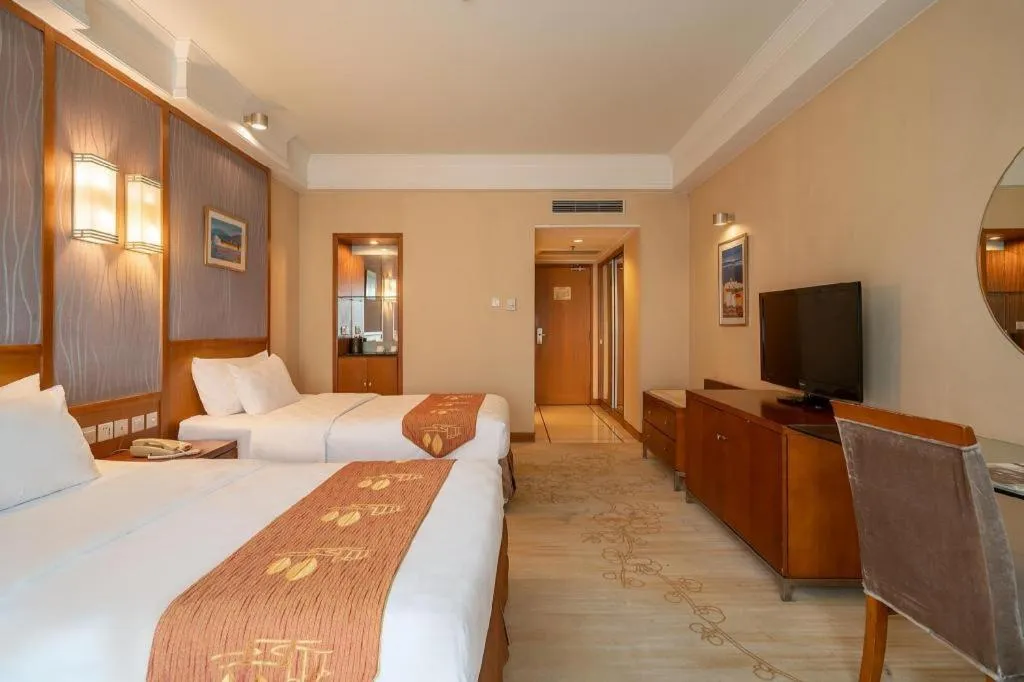 Bed in Qingdao Blue Horizon Hotel Huangdao