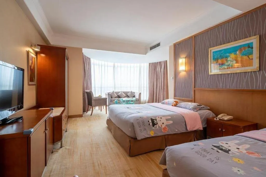 Bed in Qingdao Blue Horizon Hotel Huangdao