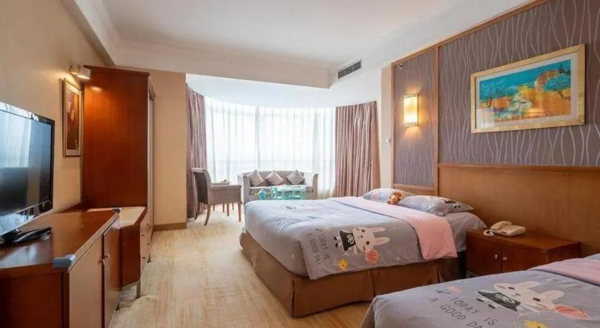 Bed in Qingdao Blue Horizon Hotel Huangdao