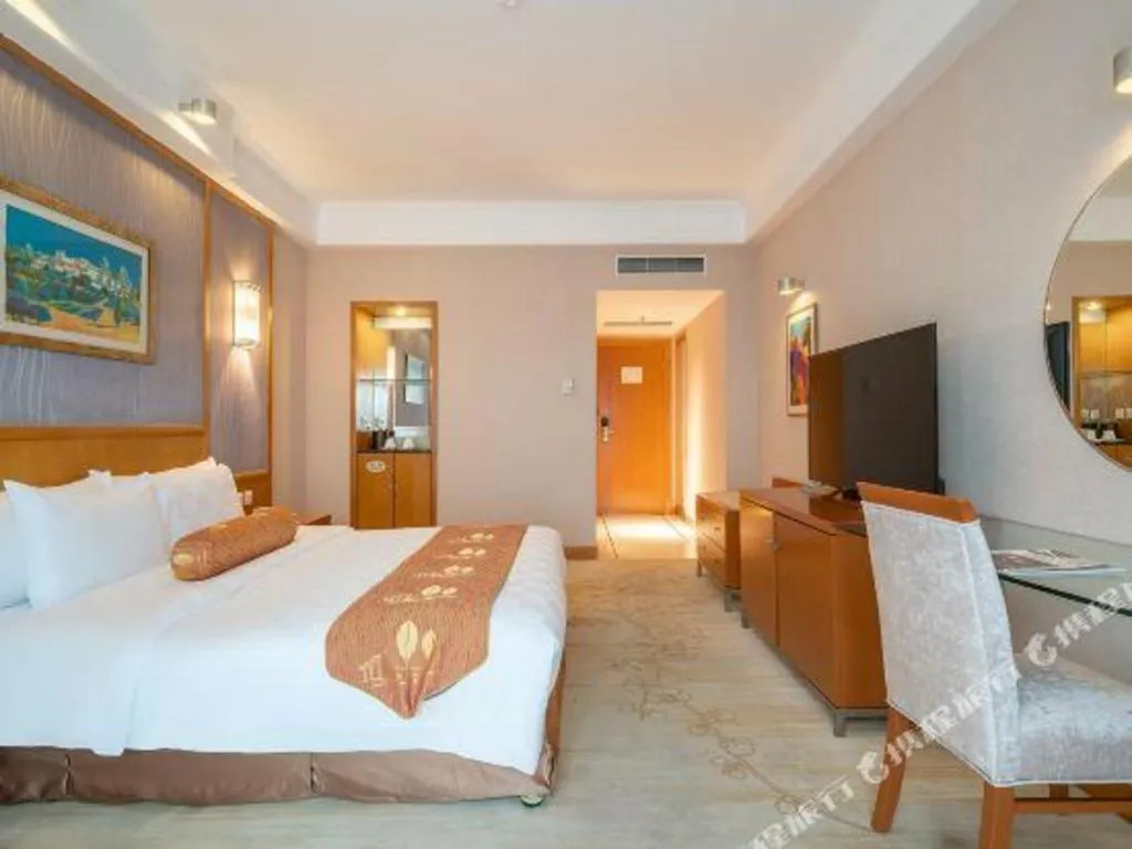 Bed in Qingdao Blue Horizon Hotel Huangdao