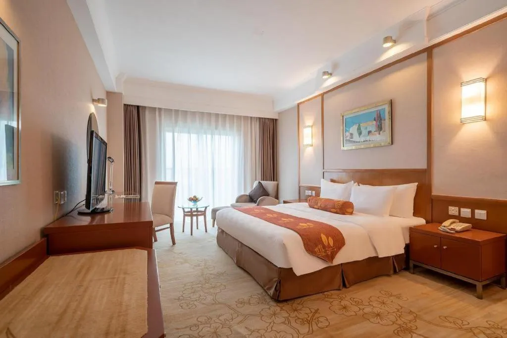 Bed in Qingdao Blue Horizon Hotel Huangdao