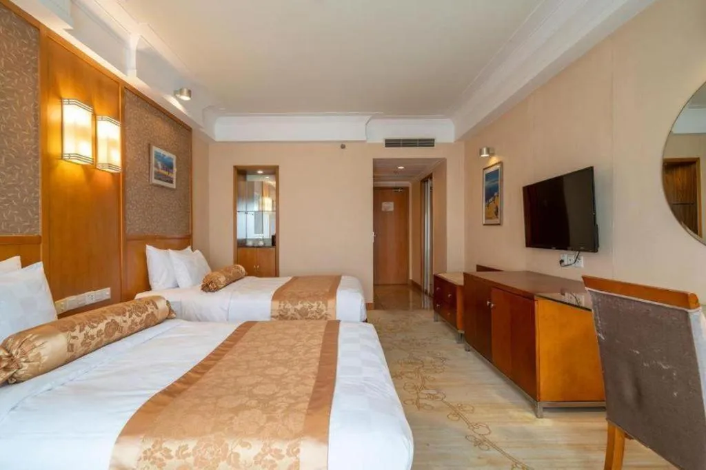 Bed in Qingdao Blue Horizon Hotel Huangdao