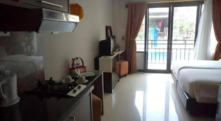 Bed in The Aroma's of Bali Hotel & Residence