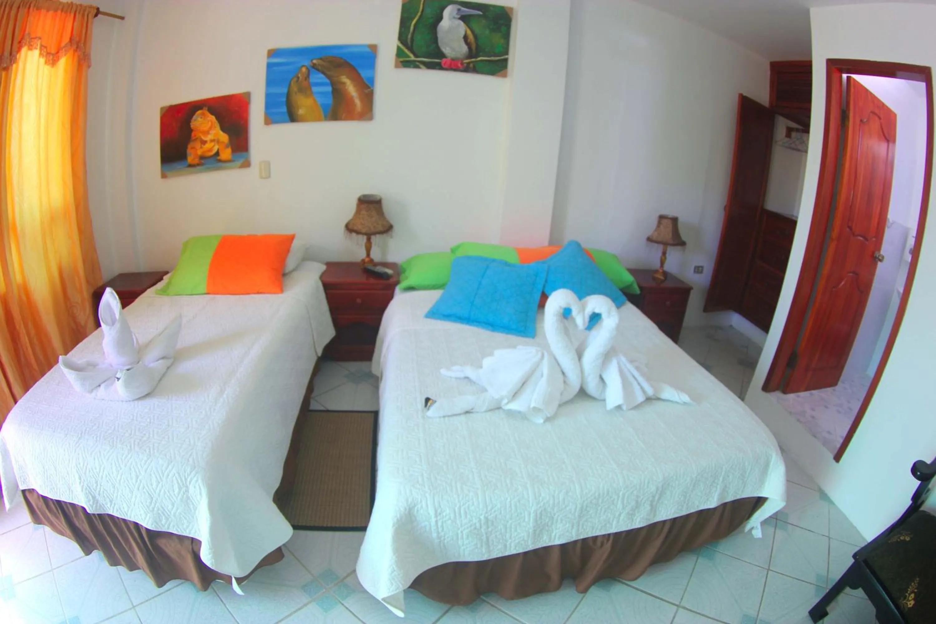 Photo of the whole room, Bed in The Island Home