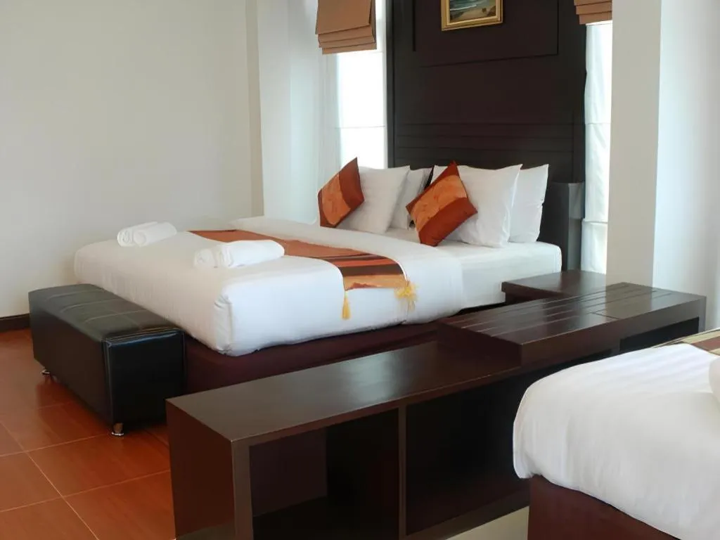 Bed in Nattha Waree Hot Spring Resort and Spa