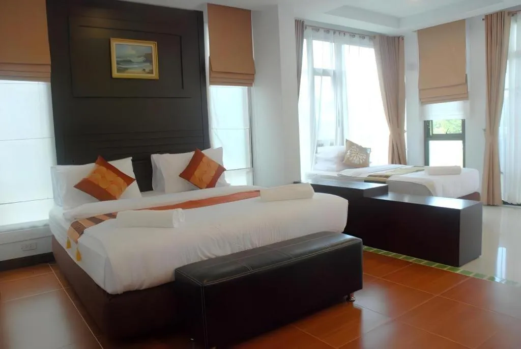 Bed in Nattha Waree Hot Spring Resort and Spa