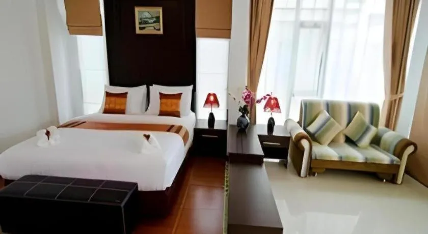 Bed in Nattha Waree Hot Spring Resort and Spa