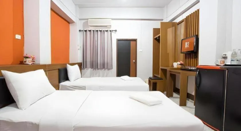 Bed in B2 Chiang Rai Night Bazaar Boutique & Budget Hotel