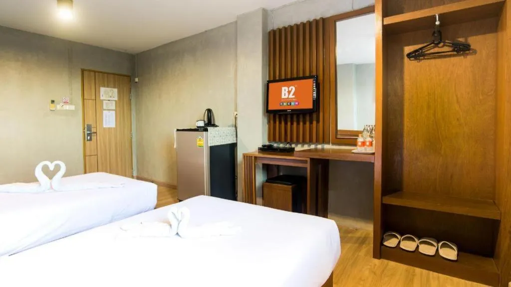 Bed in B2 Chiang Rai Night Bazaar Boutique & Budget Hotel