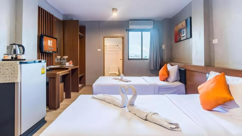 Bed in B2 Chiang Rai Night Bazaar Boutique & Budget Hotel