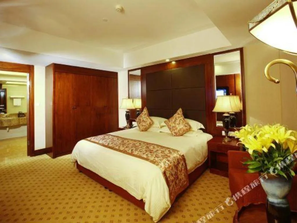 Bed in Hangzhou Merchant Marco Garden Hotel